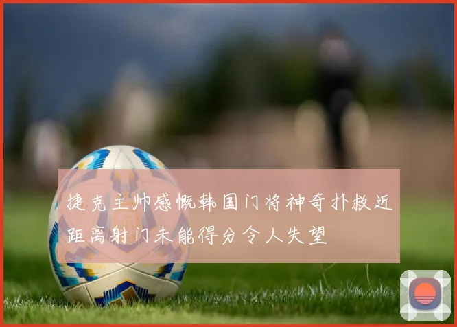 捷克主帅感慨韩国门将神奇扑救近距离射门未能得分令人失望